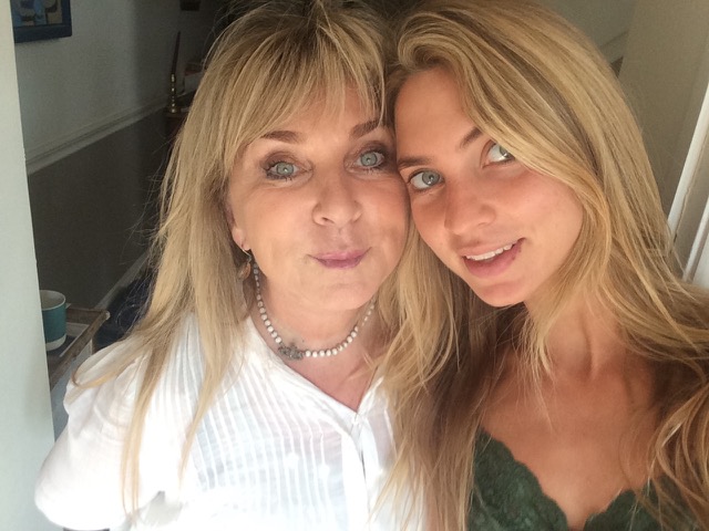 Helen Lederer with her daughter Hannah.