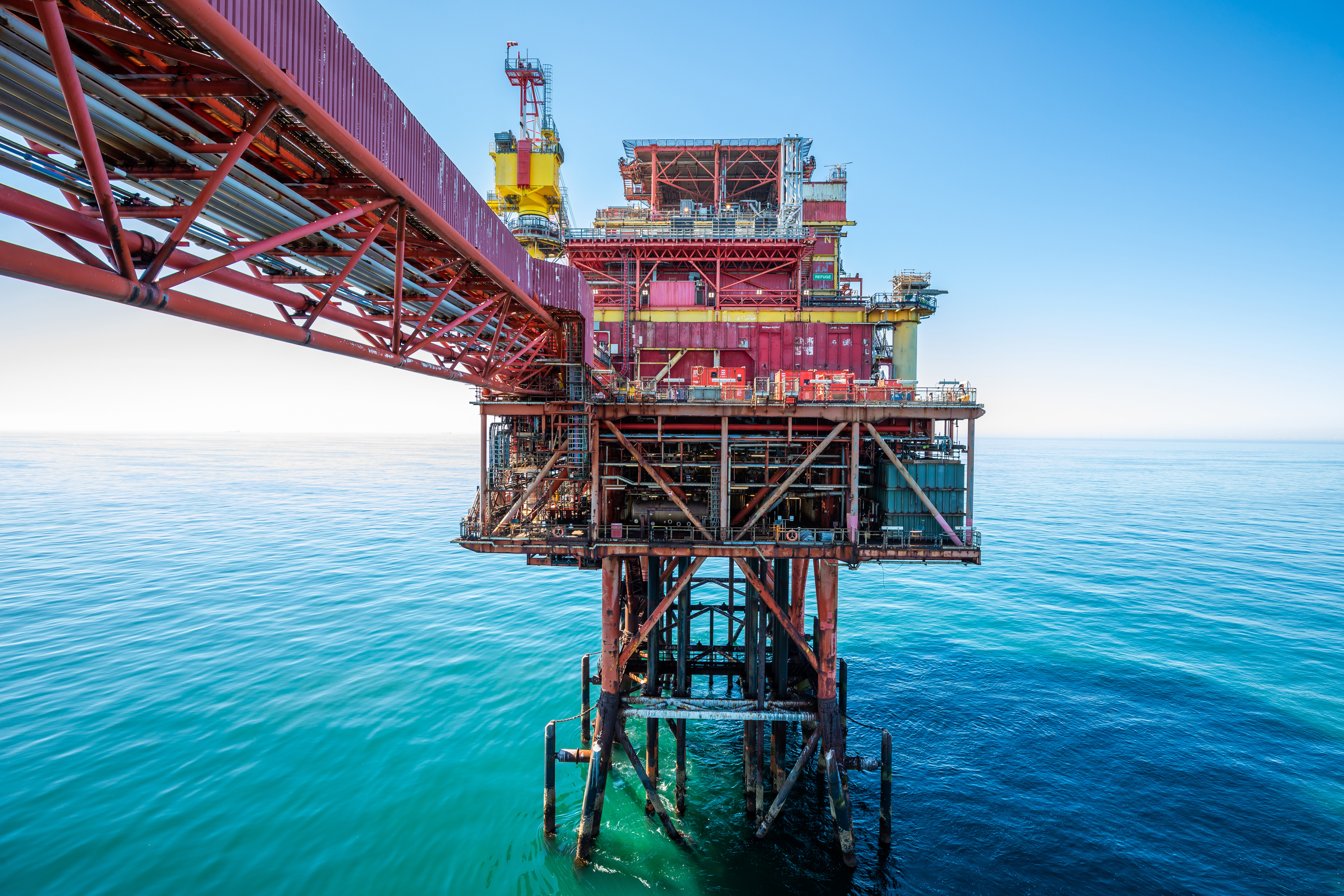 Centrica North Sea oil rig.